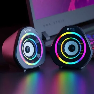 Porodo Gaming Stereo Gaming Speakers - Black